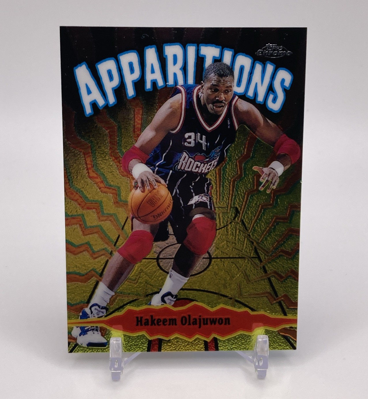 1998-99 Topps Chrome Hakeem Olajuwon Apparitions #A8 Houston Rockets