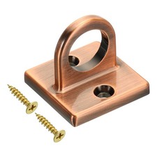 Pad Eye Plate U Hooks Metal Wall Mount Loop Screws Copper