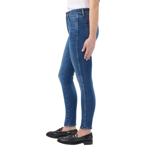 Kirkland Signature Women's High Rise Skinny Fit Jeans, Blue, Size 12 - Picture 2 of 3