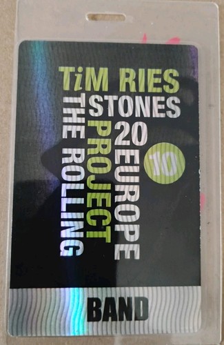 ROLLING STONES PROJECT BERNARD FOWLER TIM RIES DARYL JONES SIGNED REAL TOUR PASS - Picture 2 of 5