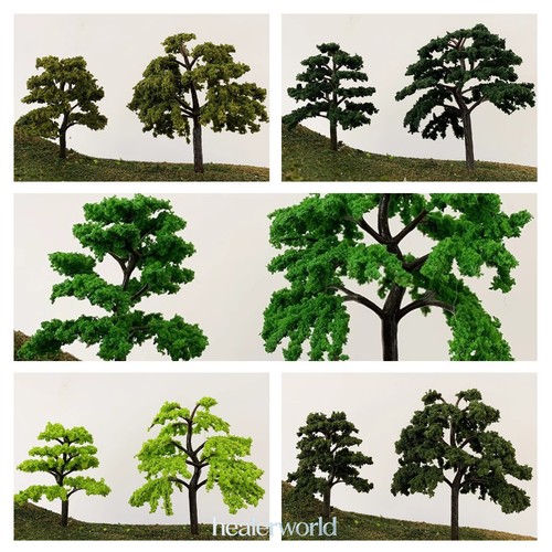 3PC Model Trees HO/OO Scale Miniatures Lot Landscape Garden Plants Sand Table - Picture 2 of 17