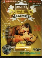 3 Pills Gold Hammer + $10 BONUS Perform Man! Male supplement natural enhancement