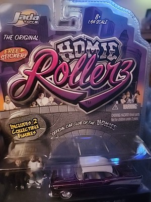 Jada Toys Homie Rollerz '57 Chevy Bel Air w/Sad Boy & Popo Figures