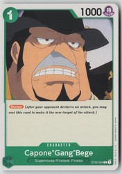 Capone 'Gang' Bege ST02-004 Common Starter Deck 2: Worst Generation One Piece TCG