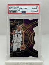 2023-24 Panini Select - Premier Victor Wembanyama #121 Purple Die-Cut /99 (RC)