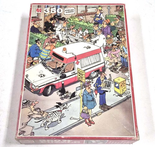 Jan van Haasteren 1400b 1991 vintage - The Unlucky Vet - caja de rompecabezas de 350 piezas OK - Imagen 1 de 4