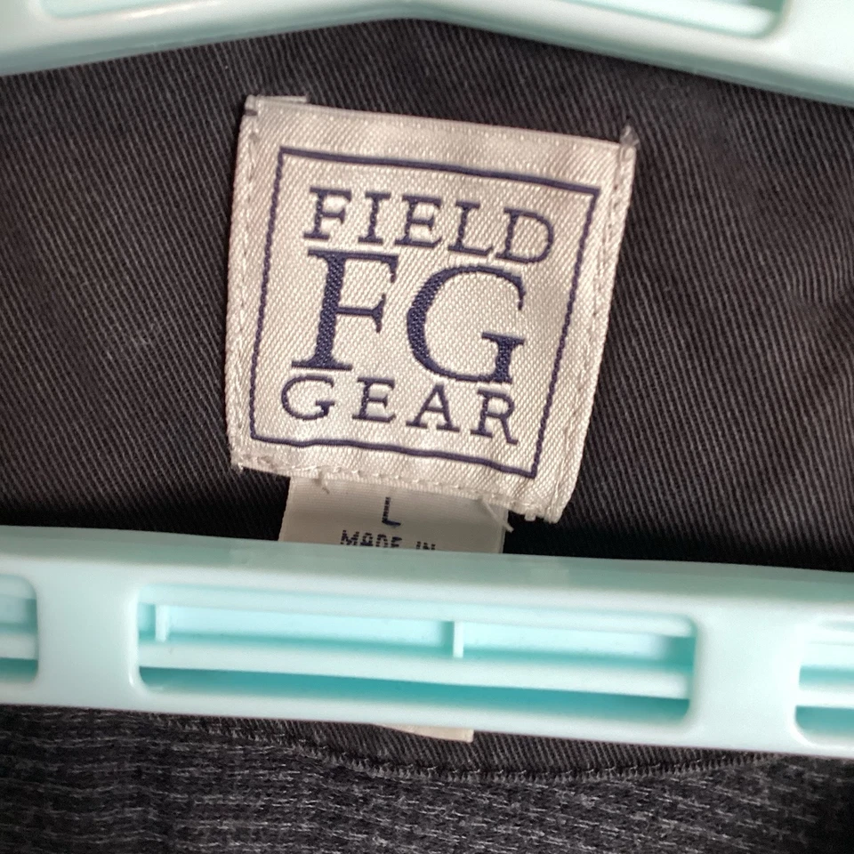 Polo masculino Field Gear tamanho G manga longa gola sólida cinza excelente - Imagem 2 de 4