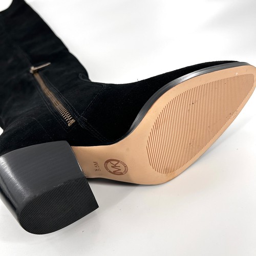 Michael Kors Overknee-Stiefel spitz zulaufend 5,5 schwarz neu ohne Etikett Wildleder OTK Academia Capsule - Bild 10 von 13