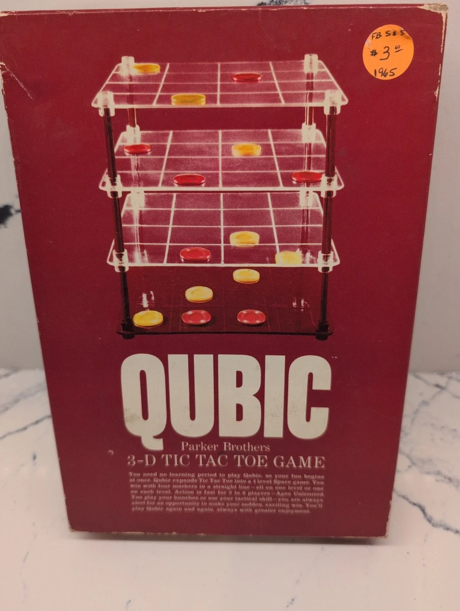 3d Tic Tac Toe In Vintage Manufacture Board & Traditional Games