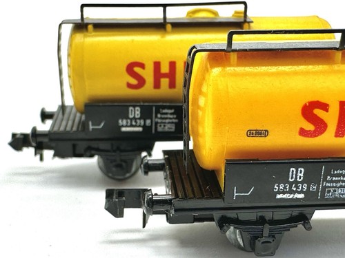 PIKO N 5/4148/027 3er-Set Kesselwagen SHELL 2 u 4-achs. m. Brhs DB Ep. III - Bild 10 von 10