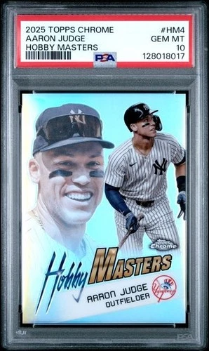 Aaron Judge 2025 Topps Chrome Hobby Masters #HM4 PSA 10 GEM MT POP 3