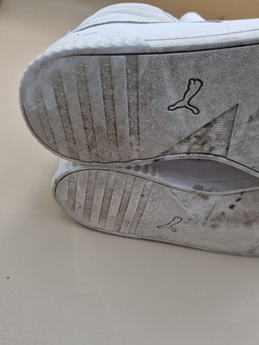 Puma Carina White Faux Leather and Fabric Mid-Top Chunky Sneaker UK 6,5 - Bild 12 von 17