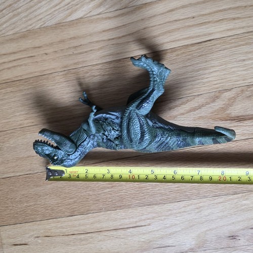 Lote de figuras de acción de dinosaurio Raptor T-Rex Jurassic Park gris con juguete rojo - Imagen 14 de 14