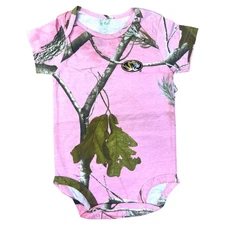 Mizzou Missouri Tigers Infant Pink Camo Bodysuit  (12 Months)