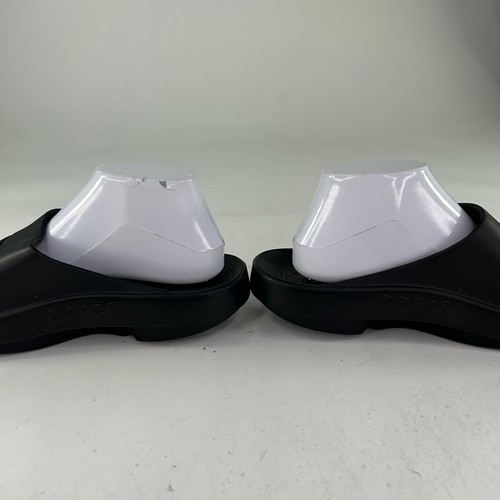 Oofos OOahh Mens Sport Flex Slide US 8 Black Recovery Sandals Shoes Womens 10 - Picture 8 of 11