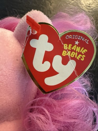 Ty Beanie Baby PINKIE PIE My Little Pony 7 In. NEW Plush Pink Curly Mane Cute! - Picture 16 of 20