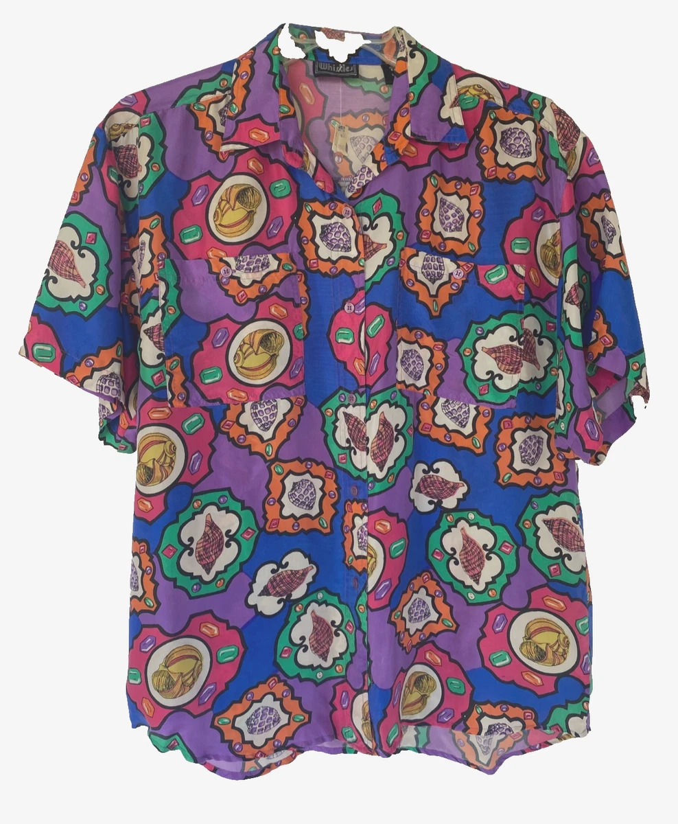 Oversized 100% Silk Vintage Tops for Women for sale | eBay
