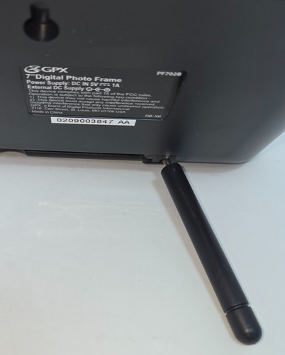 GPX 7" Digital Photo Frame TFT LCD Clock Calendar SD Card and USB with Box Guide - Picture 8 of 22