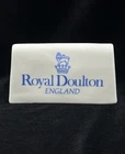 Vintage Royal Doulton Dealer Display Porcelain Sign—4.25”