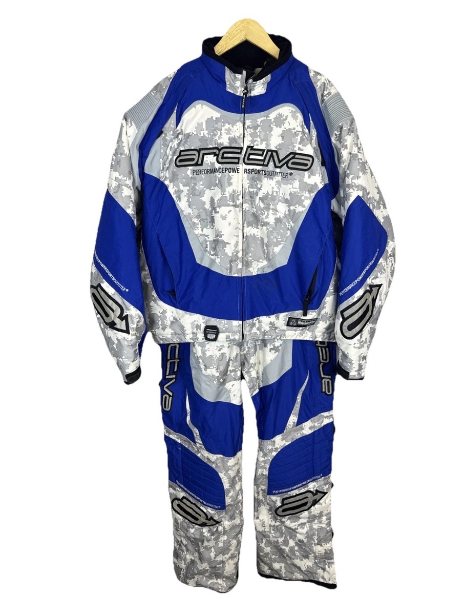 Arctiva Comp Team Snowmobile Suit Jacket Bib Set Men's L Blue