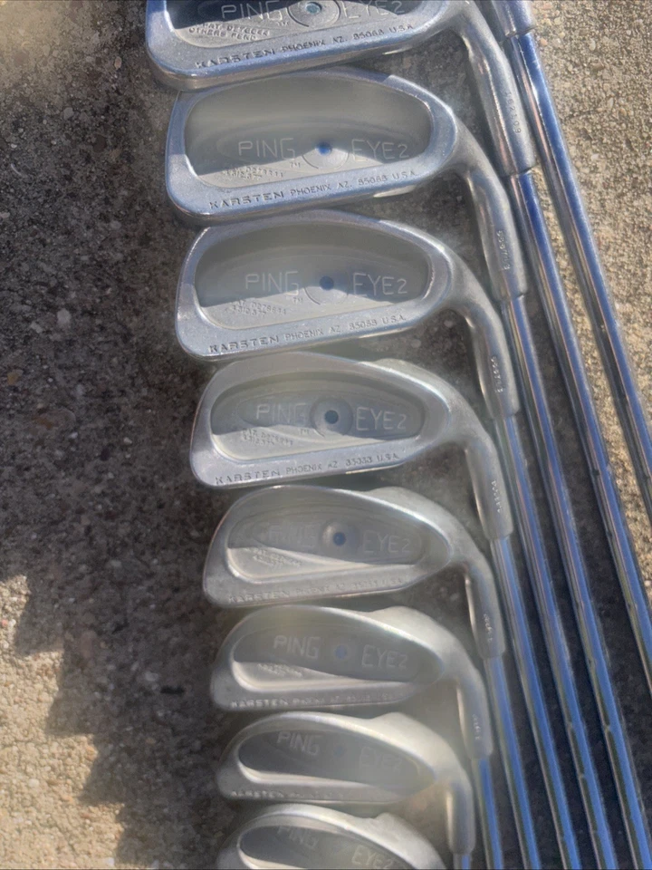 Клюшки для гольфа мужские Ping Eye набор айронов 1-9 и ведж Karsten США Blue Dot сталь - Изображение 2 из 4