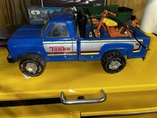 Vintage Blue Tonka 11062 Pressed Steel Toy Pickup Truck USA Made