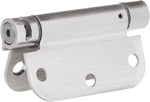 2 Pack Amazon Basics Self-Closing Door Hinge, 3.5 Inch X 3.5 Inch Satin Nickel - Picture 4 of 7