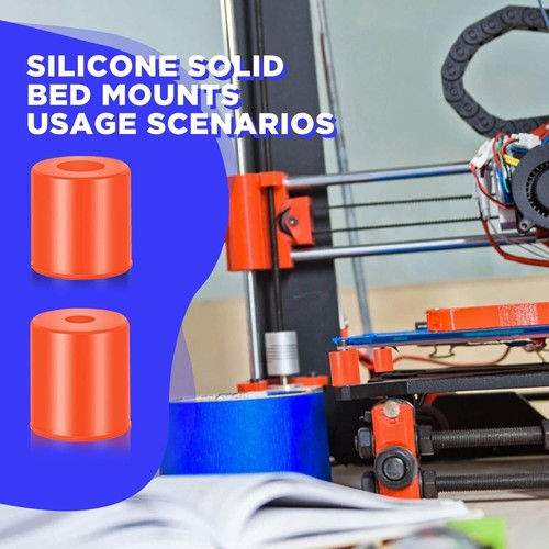 12 Stück 3D Drucker Wärmebett Teile Silikon Nivellierung Festbett Halterung Hitzebeständig - Bild 4 von 6