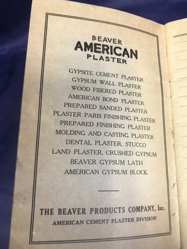 Beaver American Plaster Time Book for Plasterers 1928 - Imagen 4 de 11