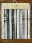 Ralph Lauren Striped  Table Runner Cotton  15" x 72" Red white green Christmas