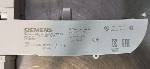 SIEMENS 3RF2920-0FA08 Solid State Switching Device Loc4D1 - Picture 2 of 5