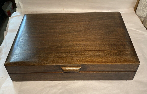 Vintage Wood Nakens Flatware Silverware Storage Box Case Chest - Bild 6 von 14