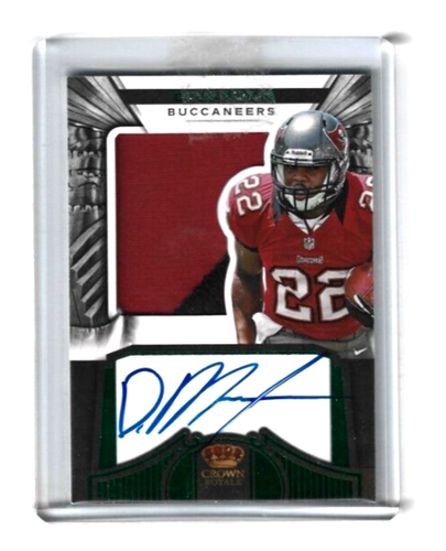 2012 Crown Royale Doug Martin Prime 2 Color Patch on card Auto RC 18/49 Broncos