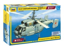 Zvezda 7214 Russian Submarine Hunter Helicopter "Helix A" Scale Model 1:72 NEW