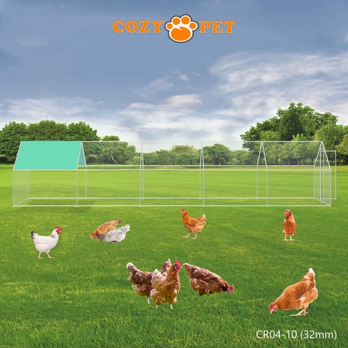 Chicken Run 10 Sizes by Cozy Pet 25mm & 32mm Hens Dogs Poultry Rabbit Ducks Coop - Picture 23 of 268