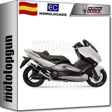 silencioso completo hom open gp negro mivv por yamaha t-max tmax 500 2011 11