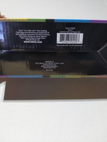 TETRIS Ceramic Salt and Pepper Shaker Set - Loot Crate - NEW! Lootcrate 55635 - Picture 6 of 6