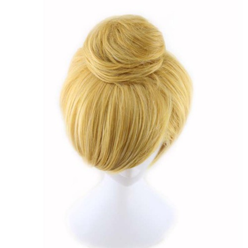 Anime Tinker Bell Blonde Women Ladies Girl Hair Cosplay Party Halloween Full Wig - Picture 2 of 4