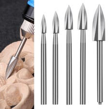 5Pcs Wood Carving Drill Bits Set for Dremel Rotary Tool Engraving Drill Crafts