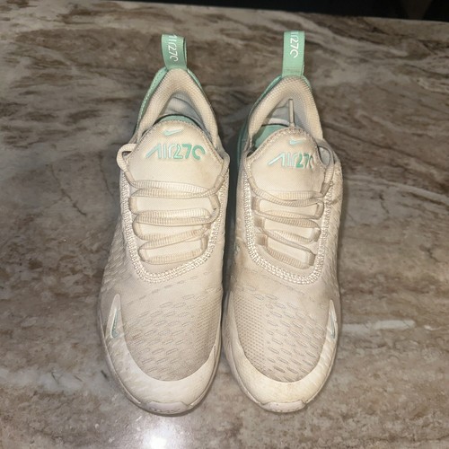 Nike Big Kids Air Max 270 - 5Y - Summit White/Jade Ice/White/Emerald Rise - Picture 1 of 6