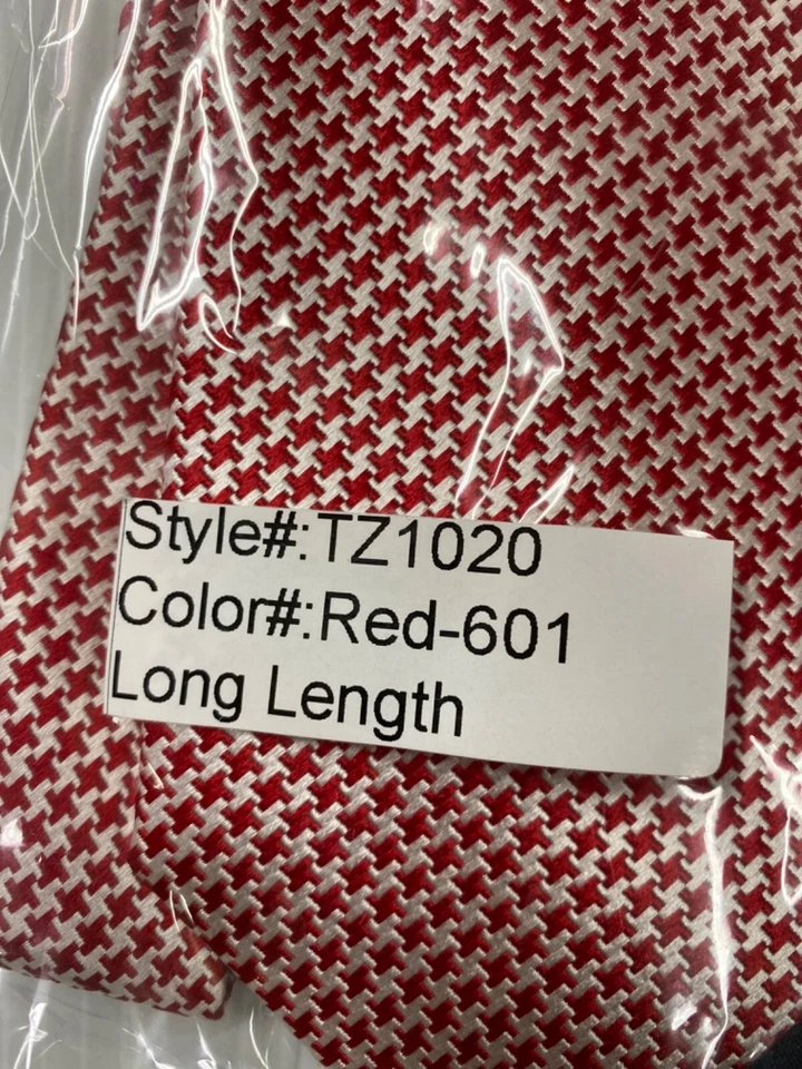 TOTALMENTE NUEVA Corbata Paul Frederick 100% Seda Roja Larga Longitud (FC86A-1Q1743 Foto 2 de 4