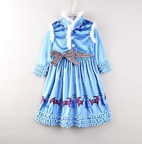 Ice Queen Children’s Dress Gown Girls Size 150 Cm. - Picture 2 of 7