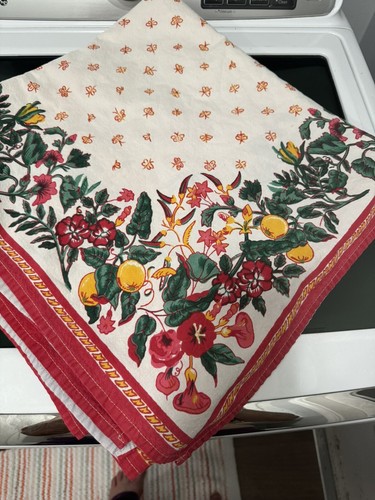 Mantel floral vintage de mariposas provenzales francesas William Sonoma 64 X 64  - Imagen 4 de 8