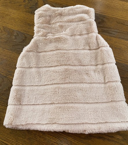 Zara Kids Girls Outerwear Collection Light Pink Faux Fur Vest Size 13/14 - Picture 2 of 4