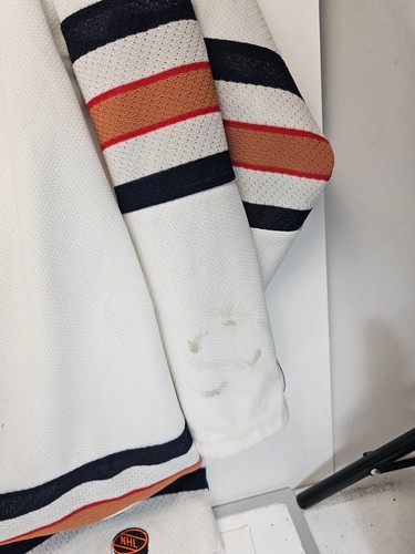 ✅Vintage CCM Edmonton Oilers Mike Comrie Jersey Adult XL  AUTOGRAPHED white - Picture 10 of 10