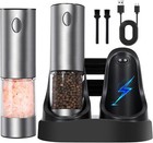 New ListingElectric Salt and Pepper Grinder Set, Automatic Rechargeable Salt Pepper Mills