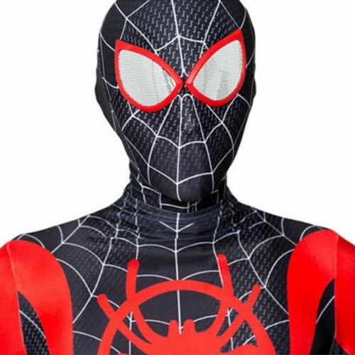 Halloween Spiderman Deadpool Miles Gwen Kids Boys Men Costume Cosplay Jumpsuit - Picture 41 of 49