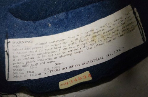 VTG Cyber Motorcycle Bike Riding Fiberglass Helmet DOT Biker Retro Rare Med Prop - Picture 8 of 12