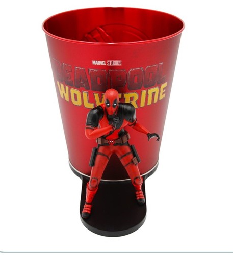 Deadpool and Wolverine Movie Cinemark Exclusive Popcorn Bucket 130oz soon figure - Picture 4 of 4
