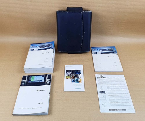 Lexus LX570 2015 Propietario Manual Navegación Mano Libro Con Cuero Funda Usado - Imagen 2 de 14